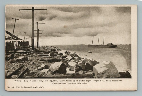 Wreck barge glendower - of,
