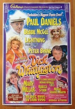 RARE Paul Daniels Debbie McGee Dick Whittington 1995 Poster (Paul's First Panto)