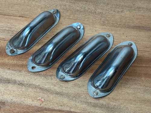 Vintage lot domed - domed, chrome