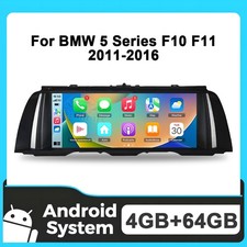10.25" Car Stereo 4+64GB Sat Nav For BMW 5 Series F10 F11 NBT Apple CarPlay WIFI