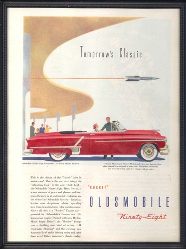 Vtg magazine oldsmobile - magazine,