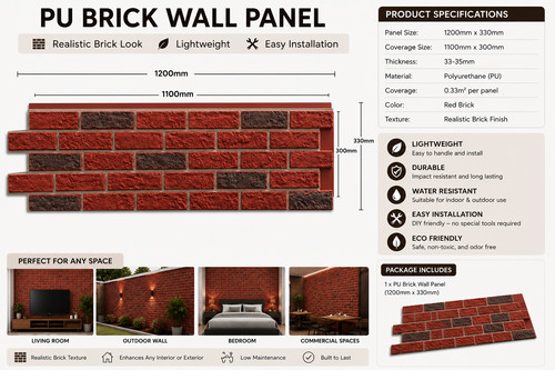 Brick effect wall - brick,