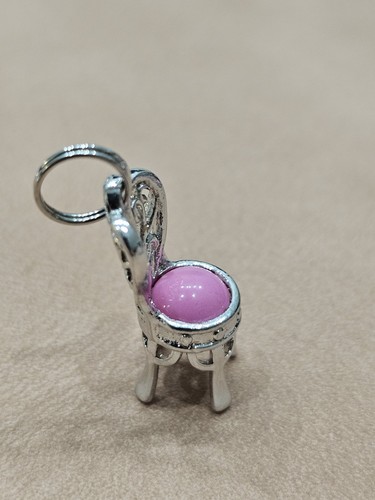 Vintage silver tone charm - silver,