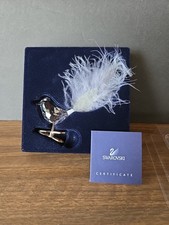  Rare Swarovski Crystal Winter Bird Clip Ornament Feather #0946477