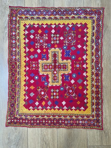 Antique indian embroidery wall - antique,
