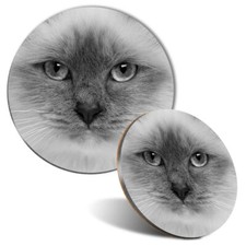 Mouse Mat & Coaster Set - BW -