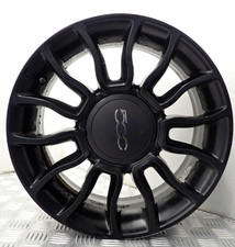 FIAT 500 15" BLACK  ALLOY WHEEL 51906889 (R-D3)