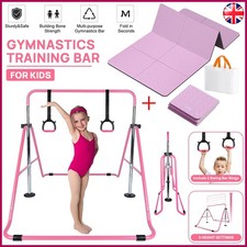 Gymnastics Bar Expandable Horizontal Training Bars For Children Kids Home Gym UK