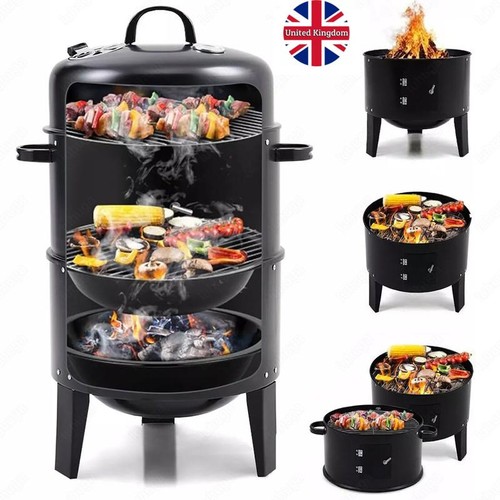Charcoal smoker bbq - smoker, 3in1