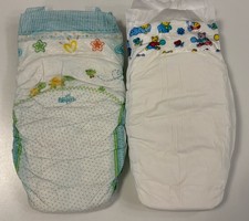 Vintage Plastic Baked Diapers Nappies Couche Windeln Ontex Size 6 (20pcs-opened)