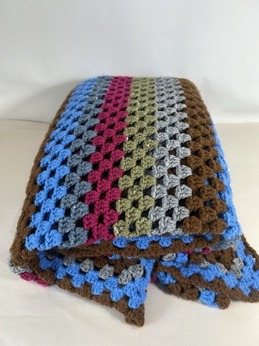 Vintage crochet blanket throw - vintage,