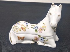Aynsley Cottage Garden Horse Trinket Box