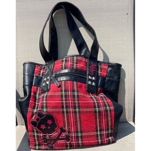 Abbey dawn red plaid punk - red, rock