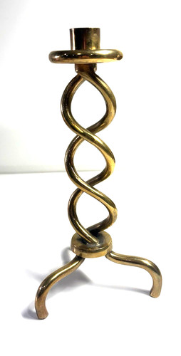 Vintage brass art - ware, taper