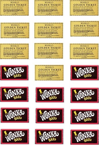 Willy wonka bar - 21, &