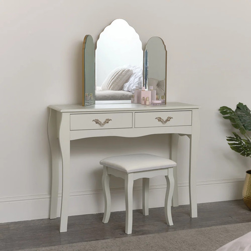 Dressing table stool set - table, &