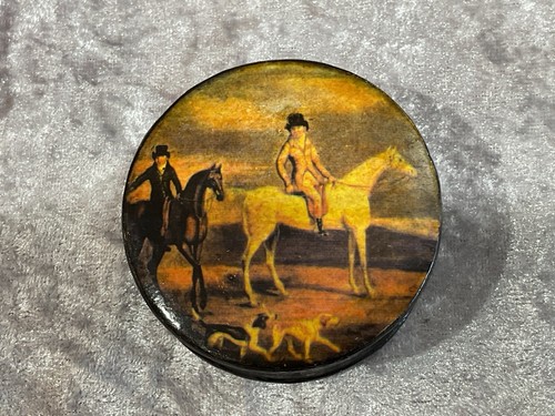 Antique papier mache - mache, box