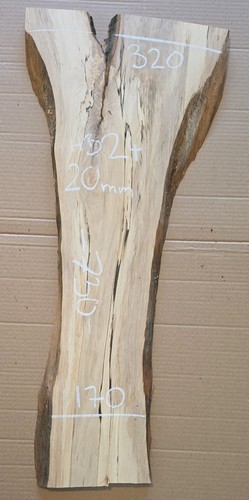 Hornbeam spalted live edge - spalted,