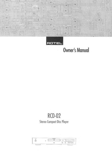 Rotel rcd player owners - cd,