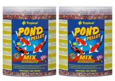 2x 5 Liter Tropical Pond Pellet Mix Premium Pond Lining Fish Koi 