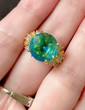 Vintage Style Aquamarine Color
