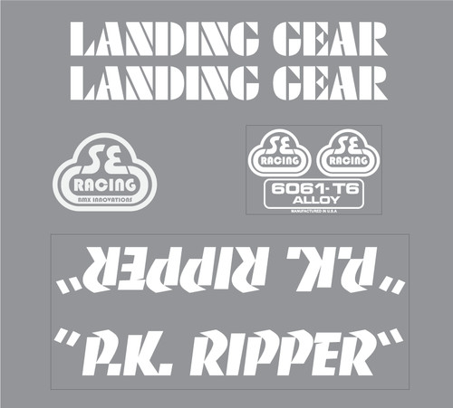 Racing ripper decal - se, set