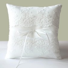 Wedding Ring Pillow, Lace