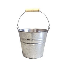 Medium Bright Zinc Bucket with