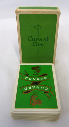 Vintage cunard line - green, back