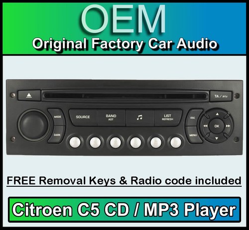 Citroen car stereo mp3 - citroen, c5