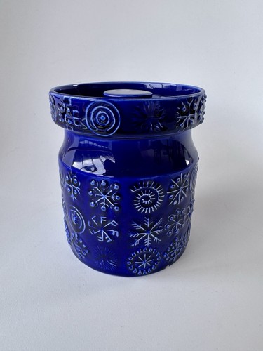 Blue portmeirion totem - portmeirion, lidded