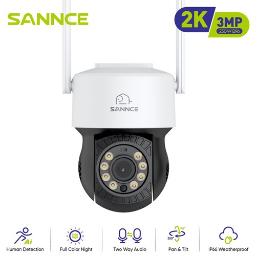 Sannce 3mp wireless color - sannce,