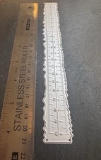 Ruler metal die and jagged edge ripped Edge Cutting 21cm