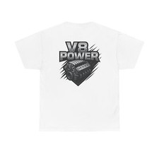 V8 Power Tuning T-Shirt  Unisex Muscle Car Shirt für Auto-Fans