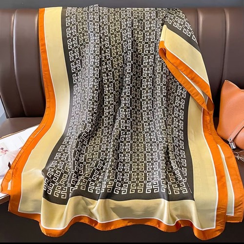 Large imitation silk scarf - large,