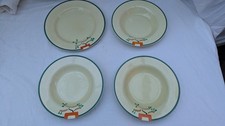 4 Clarice Cliff shallow bowls.