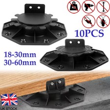 10Pcs Joist Support Pedestals, Adjustable Decking & Flooring Support Plastic HOT
