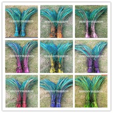 Wholesale 10-200 PCS 25-30cm/10-12inches Beautiful  Peacock Feather Sword L & R