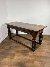 Antique oak refectory table - antique,
