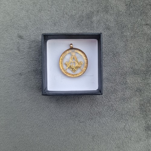 Antique 1915 9ct gold masonic - 9ct,