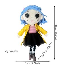 28cm Coraline Plush Doll –