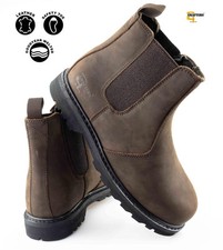 Mens Leather Safety Boots