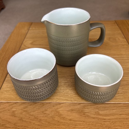 Denby chevron milk jug - denby, half