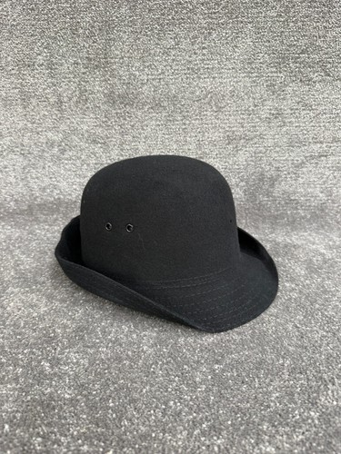Black bowler hat wool - bowler,