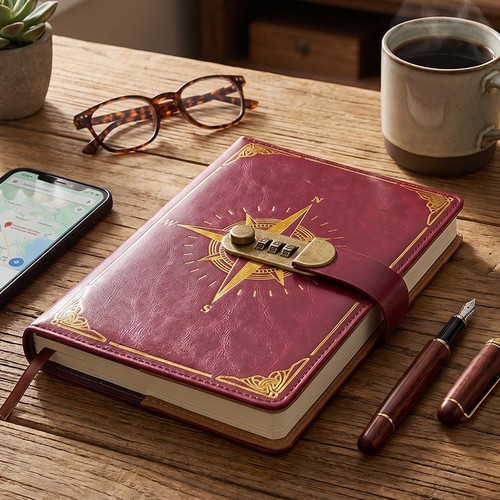 Leather journal diary - leather, with