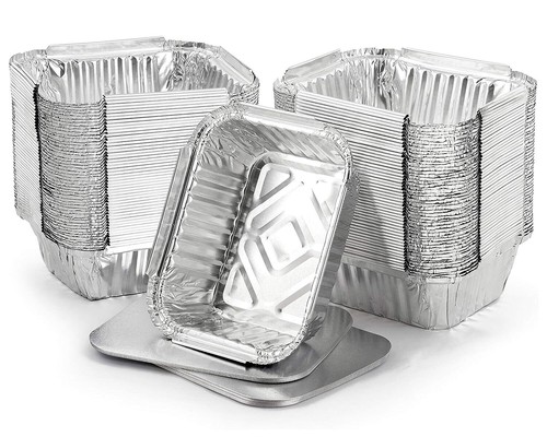 Foil food containers - food, with