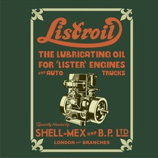 Lister Listroil Vintage Engine Narrow Boat Stationery Engine Classic Tractor 