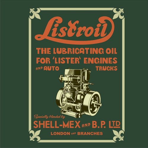 Lister listroil vintage engine - lister,