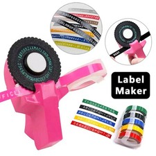 Manual 3D Label Maker Typewriter Printer Embossing Portable Mini DIY Machine