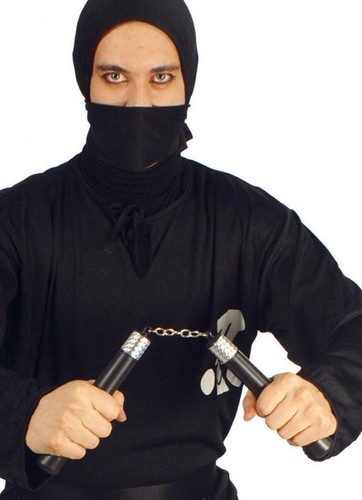 Black nunchucks ninja warrior - nunchucks,